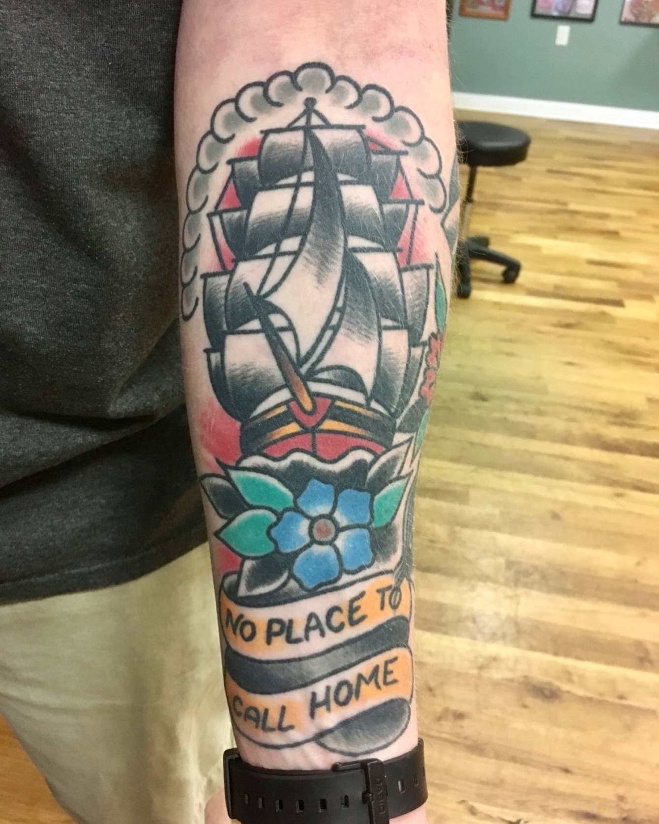 Cover-up tattoo work